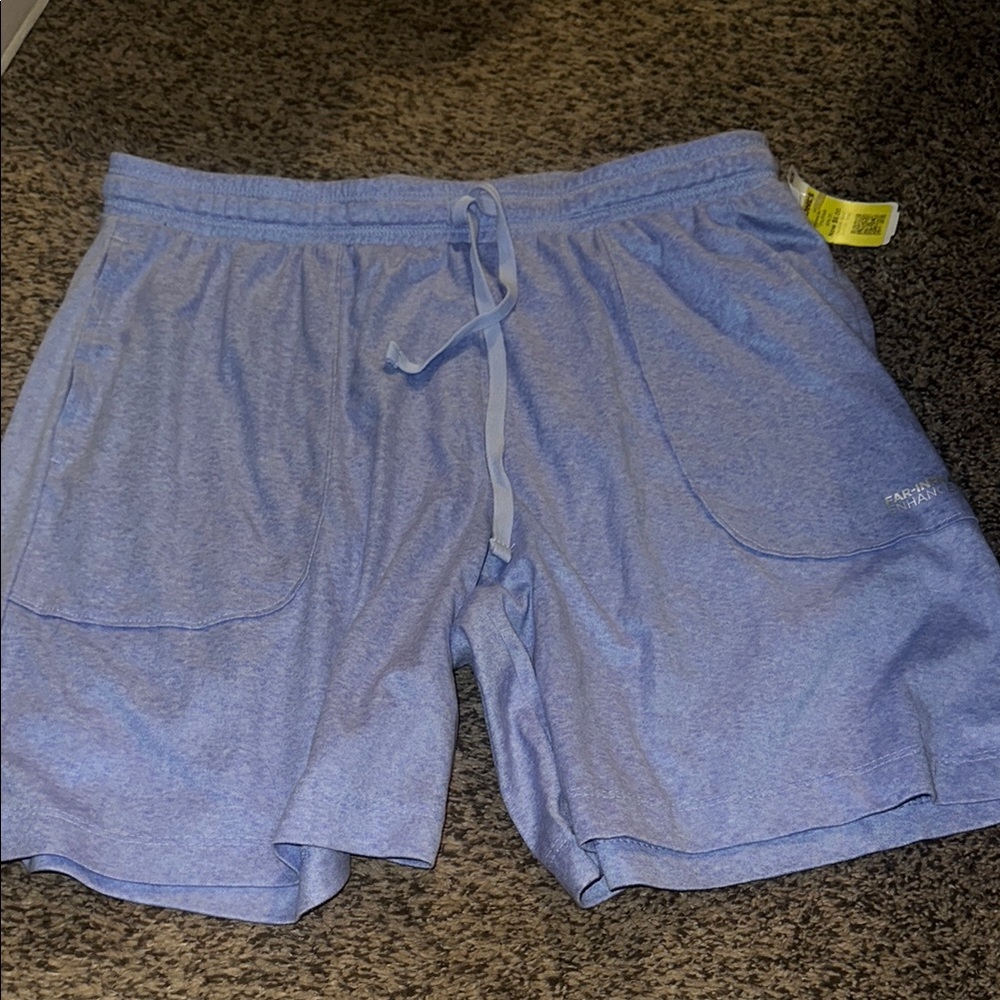 Champion Blue Athletic Shorts with Elastic Waistband